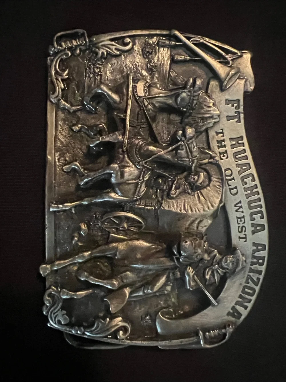 Vintage Western Buckle - Silver-Tone Ft. Huachuca Arizona. Limited 115/1000